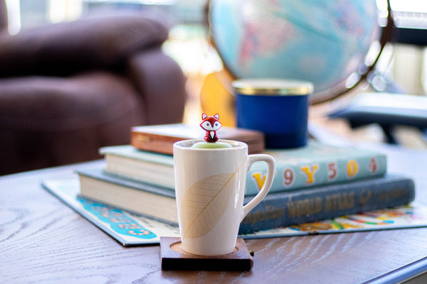 Red Fox | Floating Tea Infuser | Green Base | White Strip